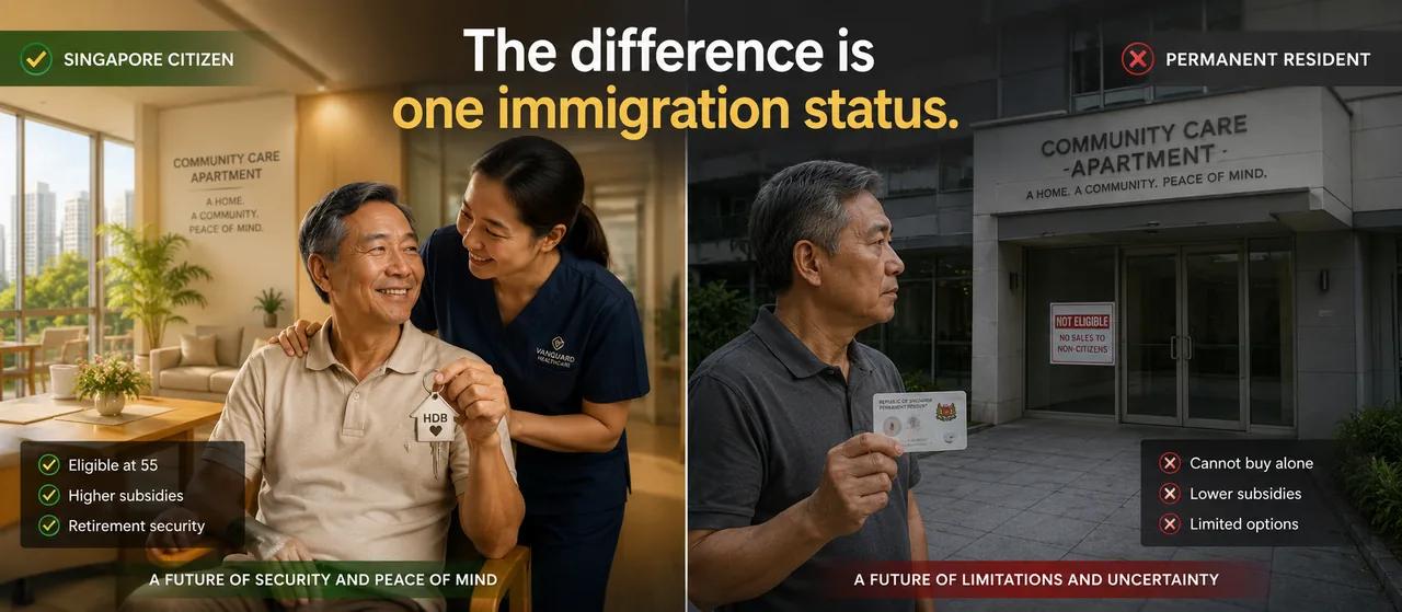 Community Care Apartments at 55: The Citizenship Rule Every PR Should Know